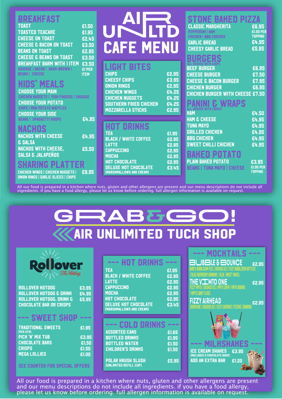 liverpool cafe menu › Air Unlimited